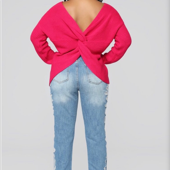 NWT Fashion Nova Knot Sweater - Picture 4 of 4